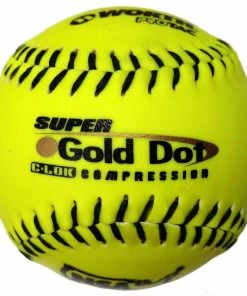 Worth NSA Super Gold Dot ICON 12" 44/400 Synthetic Slowpitch Softballs: NI12SY