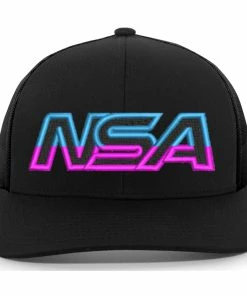 Pacific Headwear NSA Outline Series VICE Snapback Hat: 104-BKPKBL