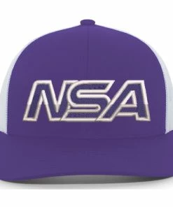 Pacific Headwear NSA Outline Series Purple Snapback Hat: 104-PUWH