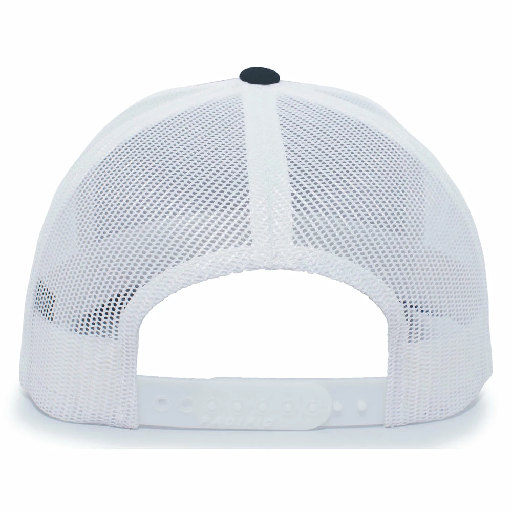 Pacific Headwear NSA Outline Series Navy Snapback Hat: 104-NVWH - Image 2