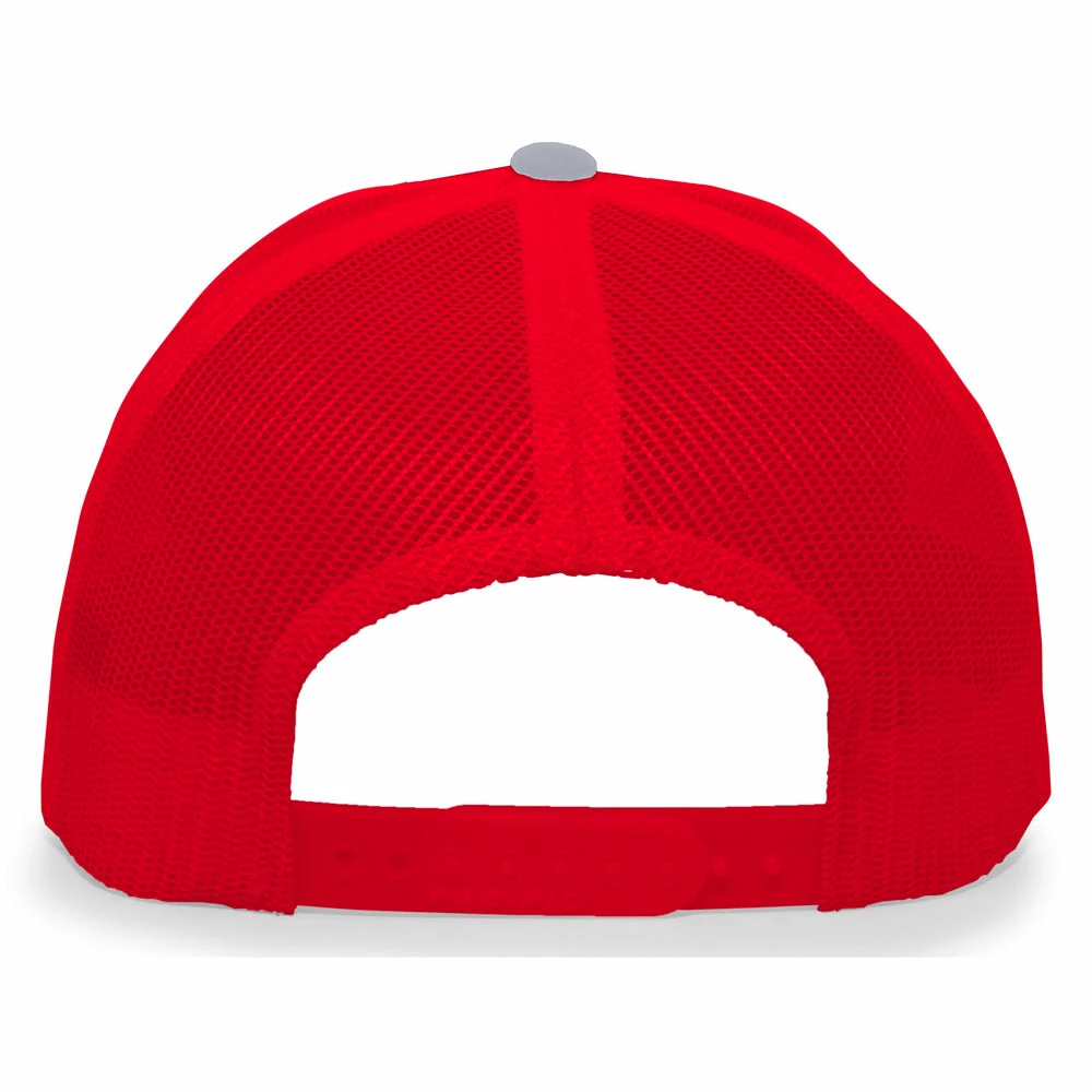 Pacific Headwear NSA Flag Series Heather Red Snapback Hat: 104S-HERD - Image 2