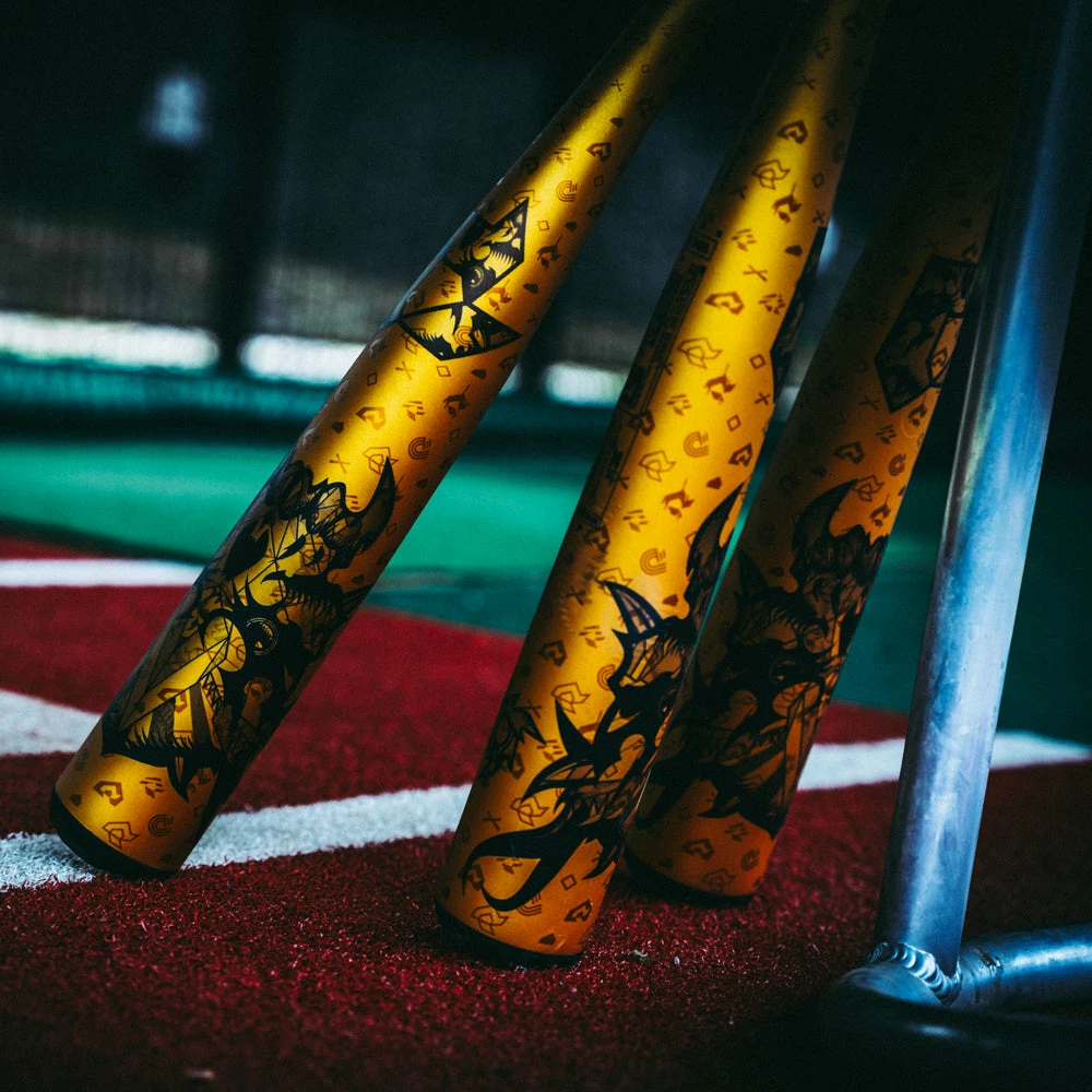 2023 DeMarini Voodoo One GOLD -3 BBCOR Baseball Bat: WBD2352010 - Image 8