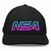 Pacific Headwear NSA Outline Series VICE Flex Fit Hat: 404M-BKPKBL