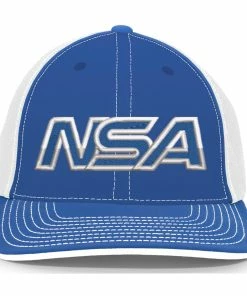 Pacific Headwear NSA Outline Series Royal Flex Fit Hat: 404M-ROWH