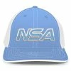 Pacific Headwear NSA Outline Series Columbia Blue Flex Fit Hat: 404M-CBWH