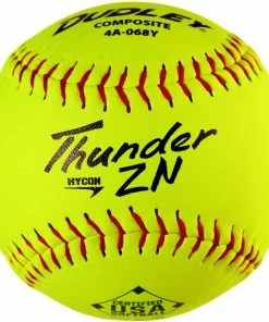 Dudley USA/ASA Thunder ZN Hycon 12" 52/300 Composite Slowpitch Softballs: 4A-068Y