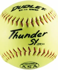 Dudley ASA Thunder SY 11" 44/375 Synthetic Slowpitch Softballs: 4A-722N