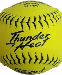 Dudley NSA Thunder Heat 12" 47/375 Leather Fastpitch Softballs: 4E-147Y