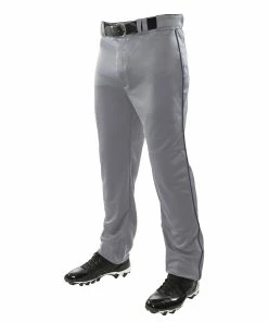 Champro Sports Adult Pro Plus Open Bottom Baseball Pants With Piping: BP61U