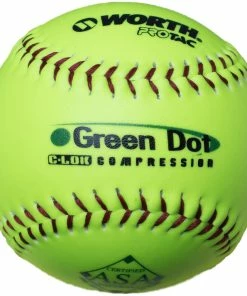 Worth ASA Hot Dot 11" 52/300 Synthetic Slowpitch Softballs: AHD11SY