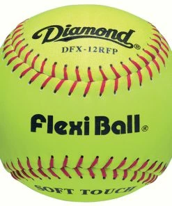 Diamond FlexiBall 12" Leather Fastpitch Softballs: DFX-12RFP