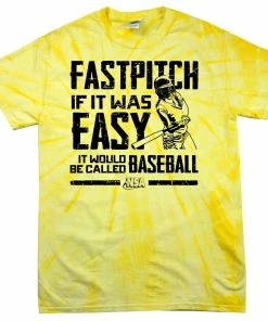 DSG Apparel NSA Fastpitch If It Was Easy It'd Be Called Baseball Tie Dye Short Sleeve Shirt