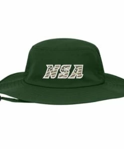 Pacific Headwear NSA Flag Series Bucket Hat: 1946B-DKGRN