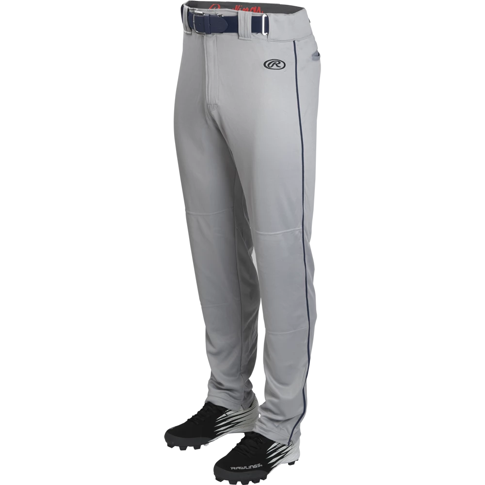 Rawlings Youth Launch Semi-Relaxed Baseball Pants With Piping: YLNCHSRP
