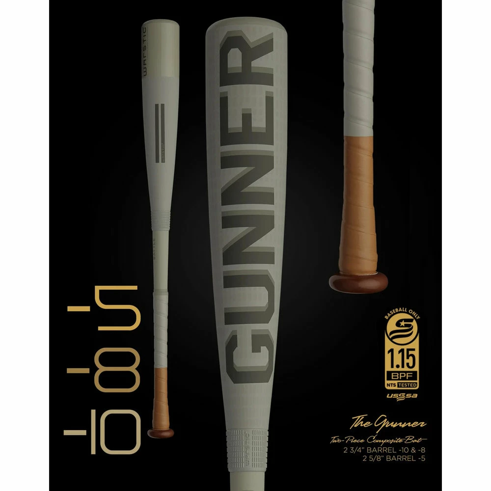 2022 Warstic Gunner -5 (2 5/8") USSSA Baseball Bat: MBGNR22GY5 - Image 5