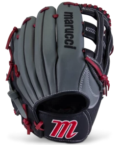 Marucci Caddo S Type 12" Baseball Glove: MFGCADD1200-GY/R
