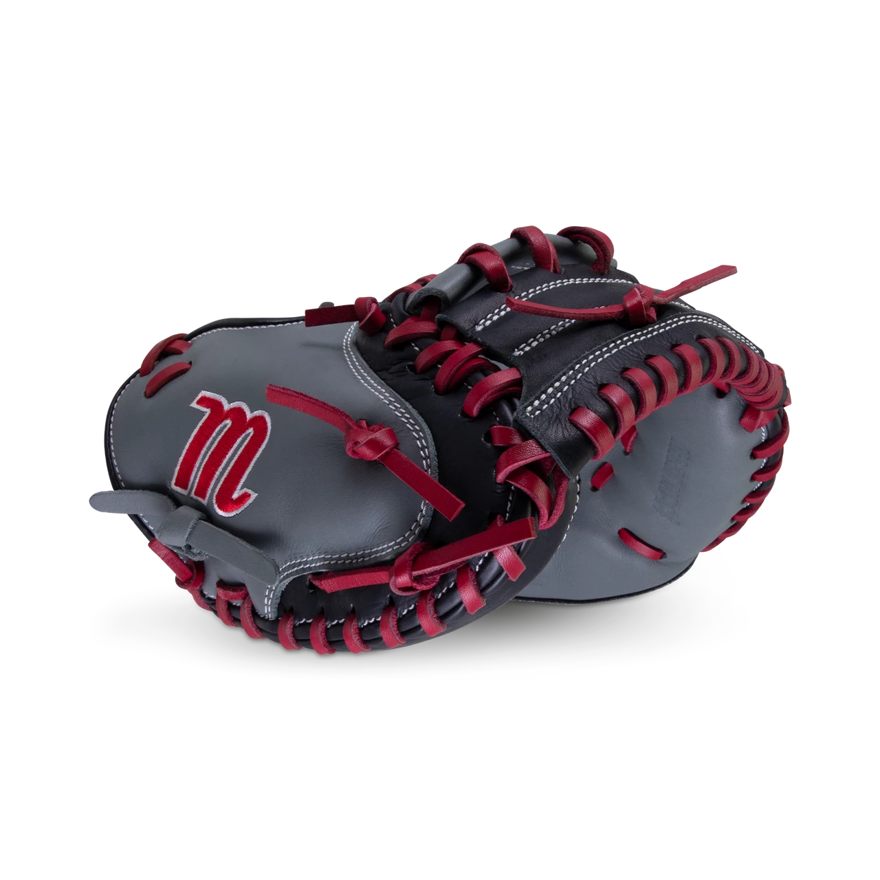 Marucci Caddo S Type 31" Baseball Catcher's Mitt: MFGCADD3100-GY/R - Image 3
