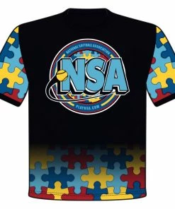 DSG Apparel National Softball Association NSA Autism Awareness Sublimated Short Sleeve Shirt