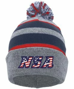 Pacific Headwear NSA Flag Series Beanie: 641K-HENVRD
