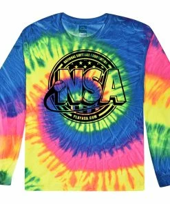 DSG Apparel National Softball Association NSA Crest Tie Dye Long Sleeve Shirt