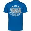 DSG Apparel National Softball Association NSA Dry Fit Royal Short Sleeve Shirt