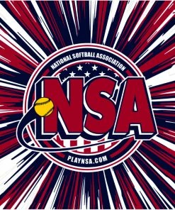 DSG Apparel National Softball Association NSA Crest Sublimated Microfleece Blanket
