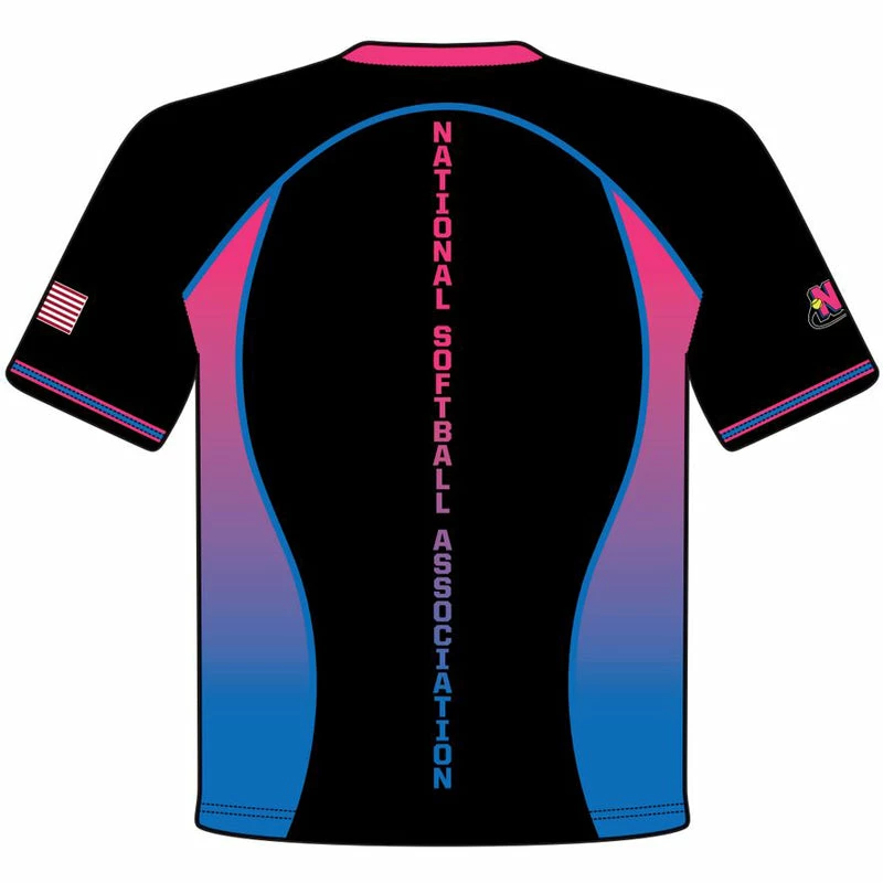 DSG Apparel National Softball Association NSA VICE Sublimated Short Sleeve Shirt - Image 2