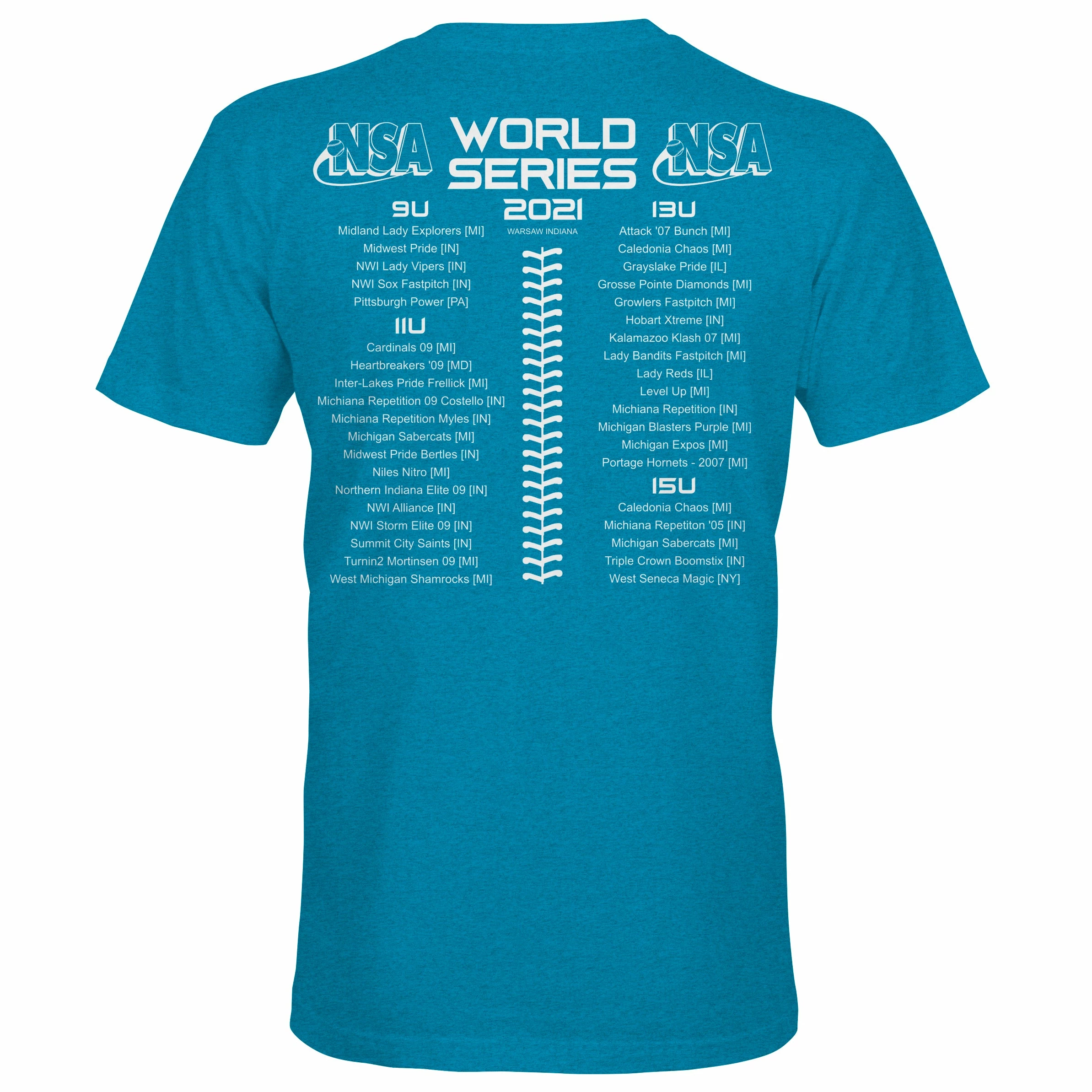 DSG Apparel 2021 NSA Odd Age World Series Fastpitch Tournament T-Shirt - Image 4