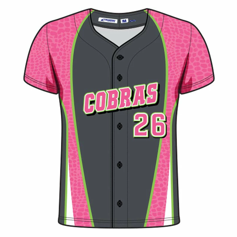 Champro Sports Champro Custom Sublimated Full Button Juice Uniforms: JUICE FULL - Image 6