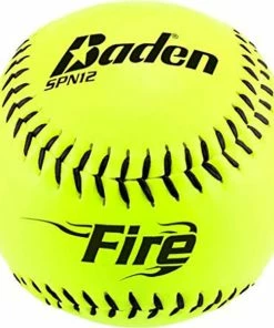 Baden NSA Fire ICON 12" 44/400 Synthetic Slowpitch Softballs: SPN12