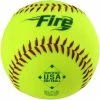 Baden USA Fire 11" 52/300 Synthetic Slowpitch Softballs: USA300YS11
