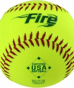 Baden USA Fire 11" 52/300 Synthetic Slowpitch Softballs: USA300YS11