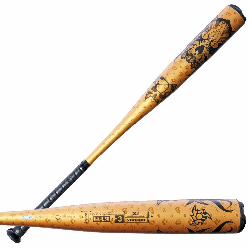 2023 DeMarini Voodoo One GOLD -3 BBCOR Baseball Bat: WBD2352010 - Image 5