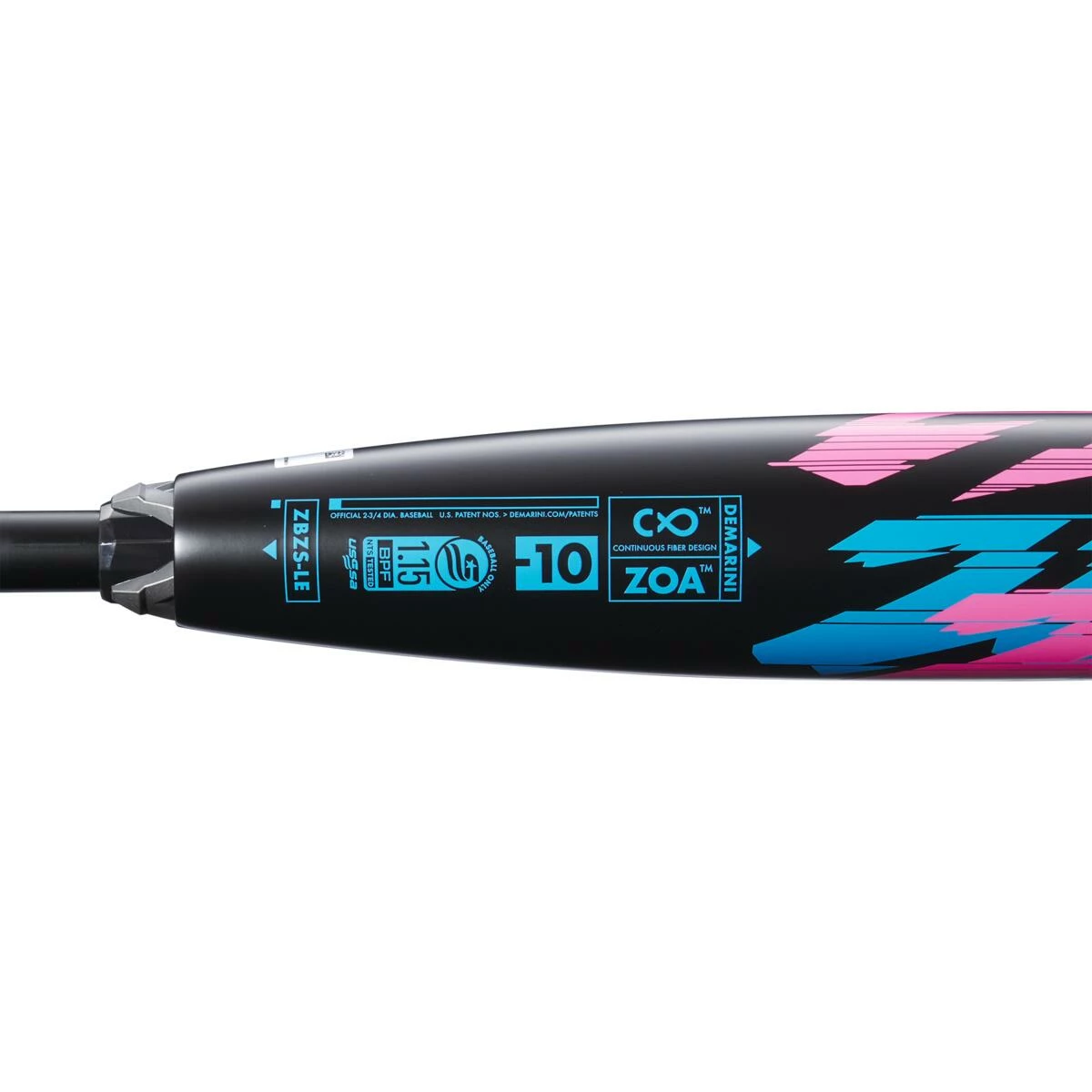 2023 DeMarini ZOA Glitch -10 (2 3/4") USSSA Baseball Bat: WBD2355010 - Image 5