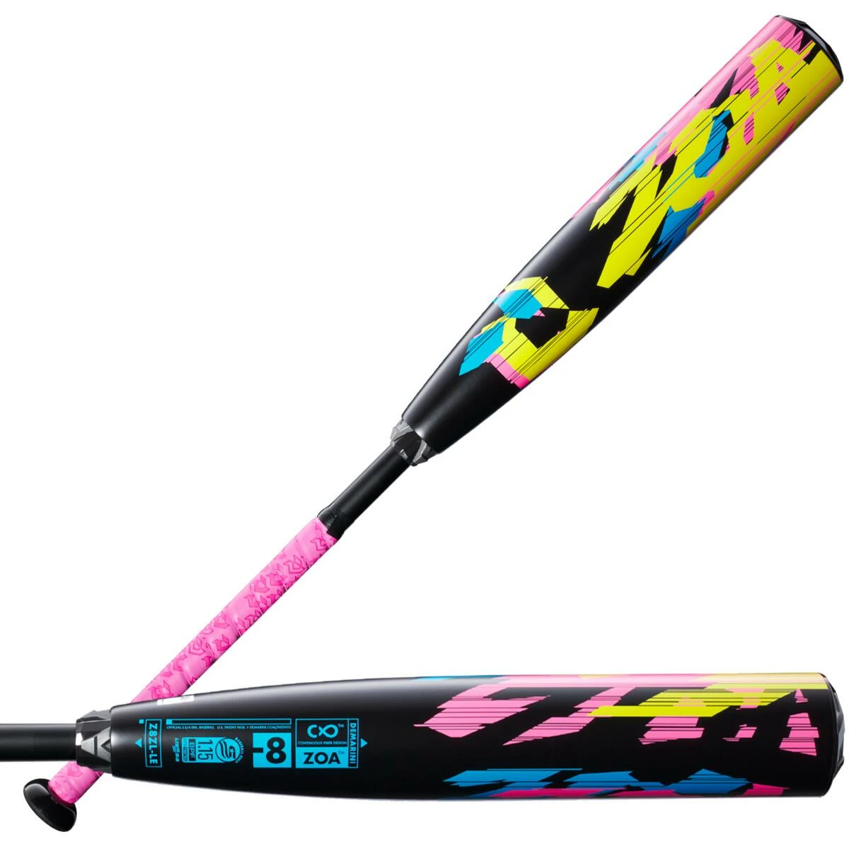2023 DeMarini ZOA Glitch -8 (2 3/4") USSSA Baseball Bat: WBD2356010 - Image 7